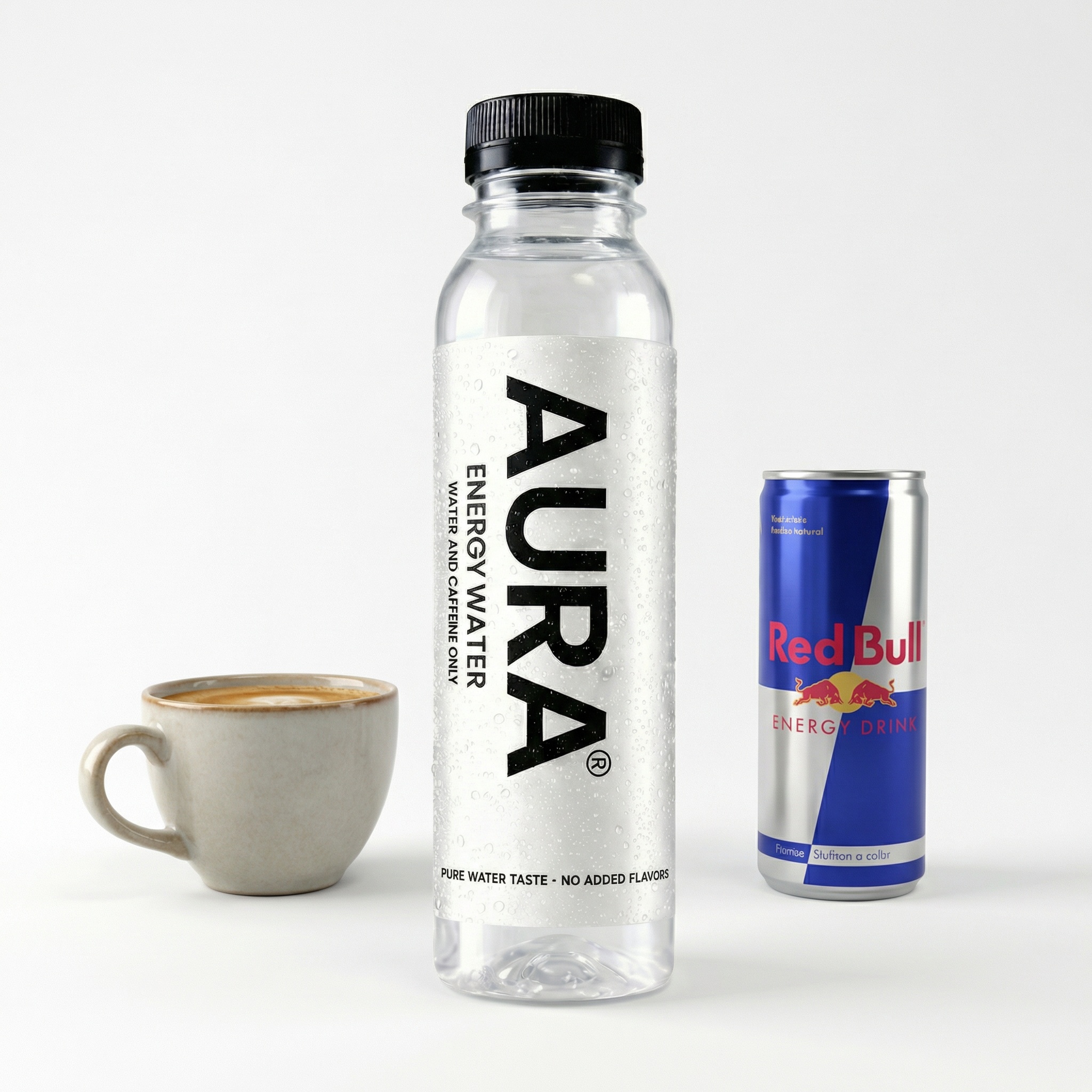 AURA vs café vs Red Bull